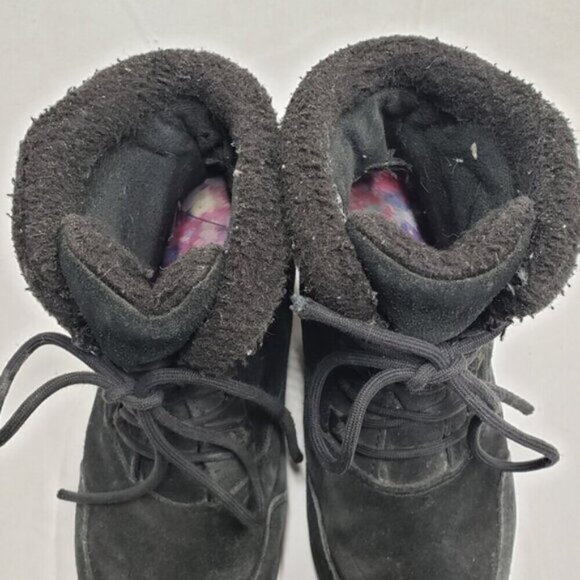 Sorel Waterfall Low Waterproof Laced Ankle Boot Black Size 7 Women's - Picture 5 of 15